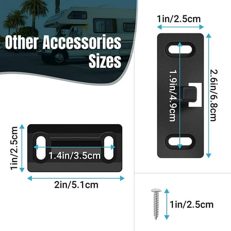 2 Sets Right Hand Screen Door Latch RV Handle Kit Screen and Storm Door Latch Camper Door Latch Interior Door Handle Kit with Screws for RV Motorhome Trailer Camper Cargo Screen Doors Black 2 Sets Right Hand Screen Door Latch RV Handle Kit Screen and Storm Door Latch Camper Door Latch Interior Door Handle Kit with Screws for RV Motorhome Trailer Camper Cargo Screen Doors Black